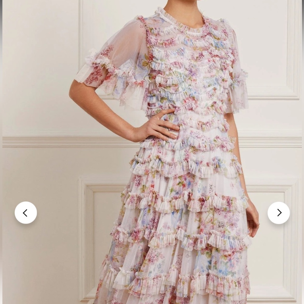 Needle and Thread Floral Wonder Ruffle Ballerina Dress